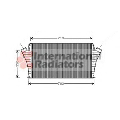 Photo Intercooler, échangeur VAN WEZEL 37004360