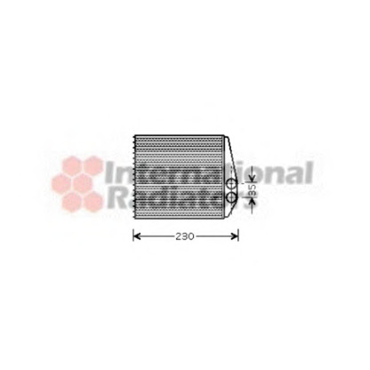 Photo Heat Exchanger, interior heating VAN WEZEL 37006355