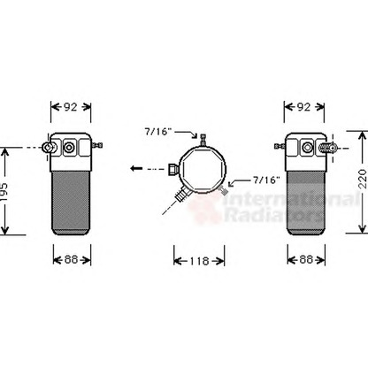 Foto Filtro deshidratante, aire acondicionado VAN WEZEL 3700D118