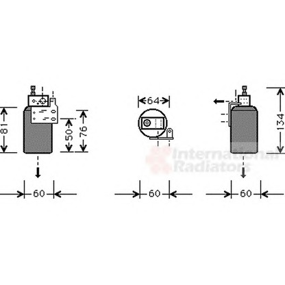 Foto Filtro deshidratante, aire acondicionado VAN WEZEL 3700D143