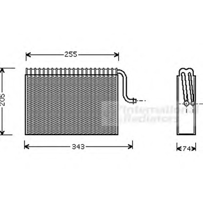 Photo Evaporator, air conditioning VAN WEZEL 3700V171