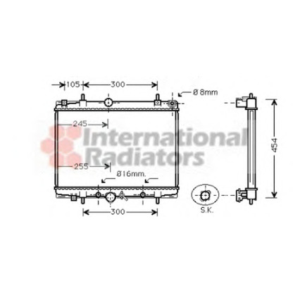 Foto Radiatore, Raffreddamento motore VAN WEZEL 40002201