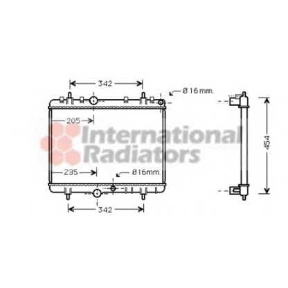 Photo Radiateur, refroidissement du moteur VAN WEZEL 40002241