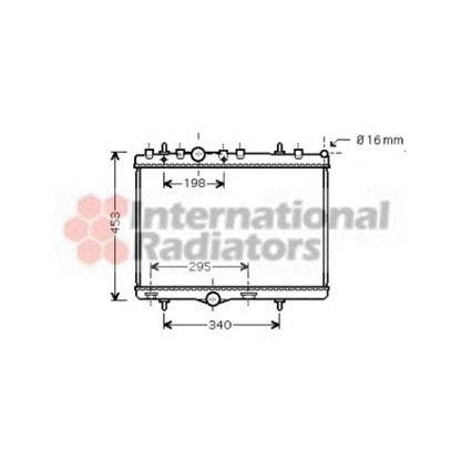 Foto Radiador, refrigeración del motor VAN WEZEL 40002255