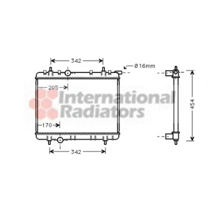 Foto Radiatore, Raffreddamento motore VAN WEZEL 40002260