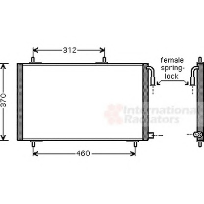 Foto Condensador, aire acondicionado VAN WEZEL 40005257