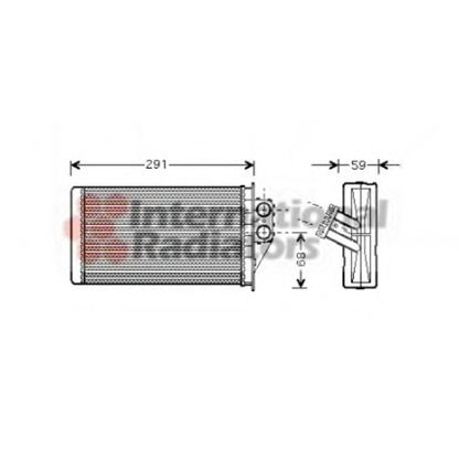 Photo Heat Exchanger, interior heating VAN WEZEL 40006228