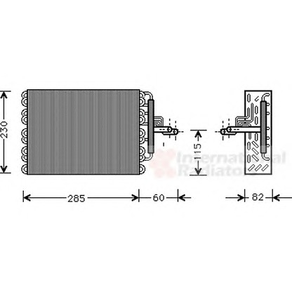 Photo Evaporator, air conditioning VAN WEZEL 4000V002