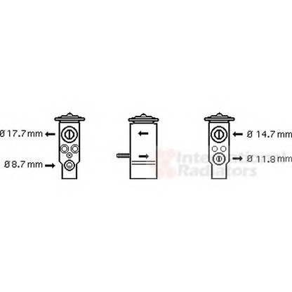 Photo Expansion Valve, air conditioning VAN WEZEL 43001332