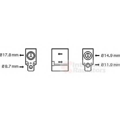Foto Valvola ad espansione, Climatizzatore VAN WEZEL 43001336