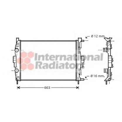 Foto Kühler, Motorkühlung VAN WEZEL 43002307