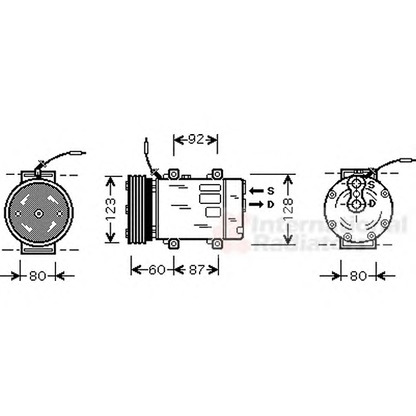 Foto Compresor, aire acondicionado VAN WEZEL 4300K075