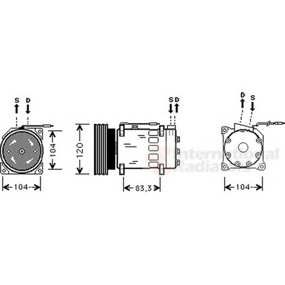 Foto Compresor, aire acondicionado VAN WEZEL 4300K282