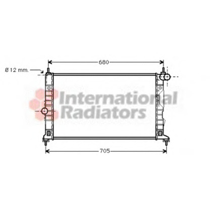 Photo Radiator, engine cooling VAN WEZEL 47002055