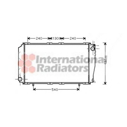 Photo Radiator, engine cooling VAN WEZEL 51002043