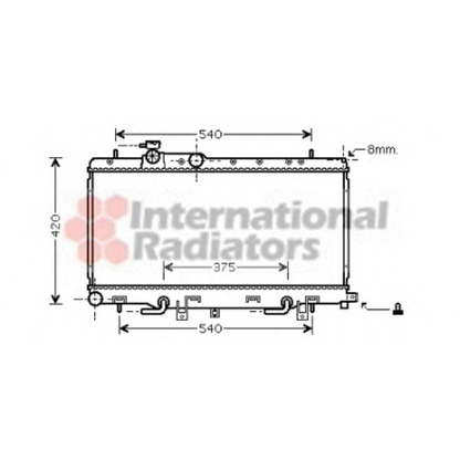 Photo Radiateur, refroidissement du moteur VAN WEZEL 51002051