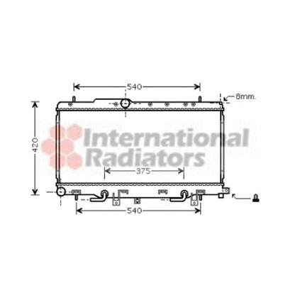 Foto Radiatore, Raffreddamento motore VAN WEZEL 51002056