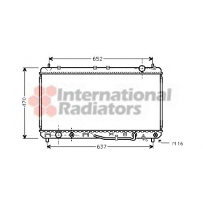 Foto Radiador, refrigeración del motor VAN WEZEL 53002232