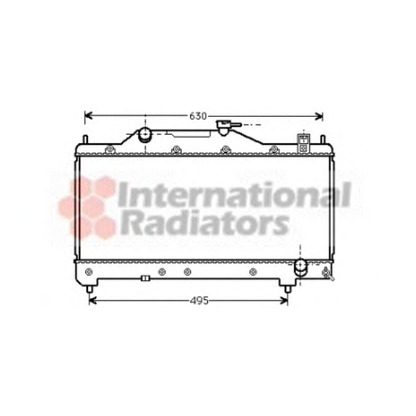 Foto Radiador, refrigeración del motor VAN WEZEL 53002283