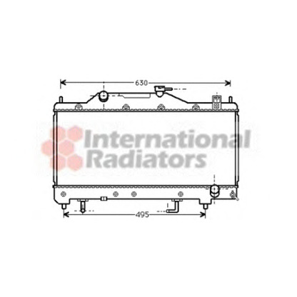 Photo Radiator, engine cooling VAN WEZEL 53002284