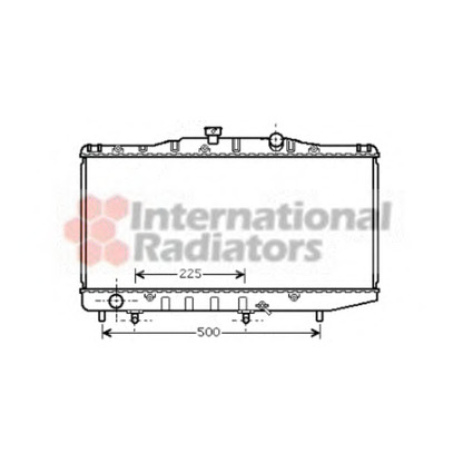 Photo Radiator, engine cooling VAN WEZEL 53002325