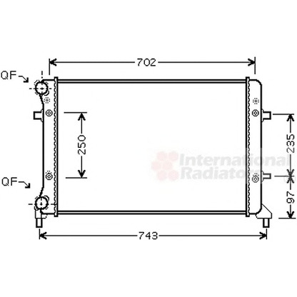 Photo Radiateur, refroidissement du moteur VAN WEZEL 58002204