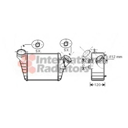 Photo Intercooler, charger VAN WEZEL 58004219