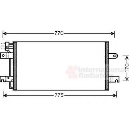 Foto Condensador, aire acondicionado VAN WEZEL 58005197