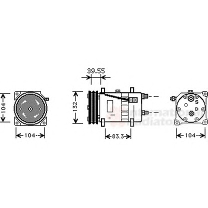 Foto Kompressor, Klimaanlage VAN WEZEL 5800K074