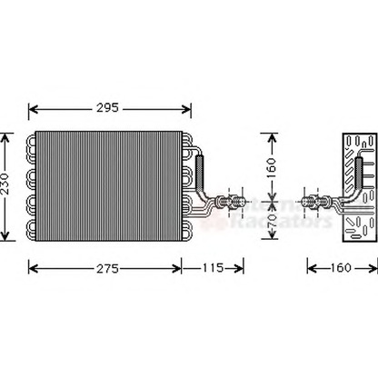 Photo Evaporator, air conditioning VAN WEZEL 5800V016