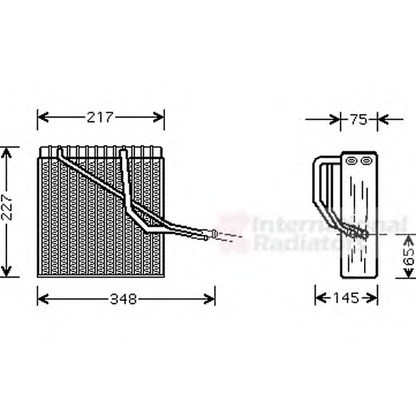 Photo Evaporator, air conditioning VAN WEZEL 5800V055