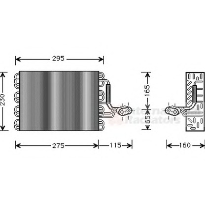 Foto Evaporador, aire acondicionado VAN WEZEL 5800V168