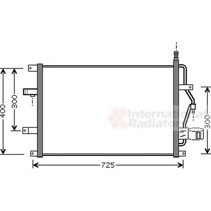 Foto Condensador, aire acondicionado VAN WEZEL 59005107