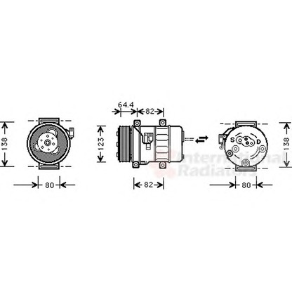 Фото Компрессор, кондиционер VAN WEZEL 5900K113