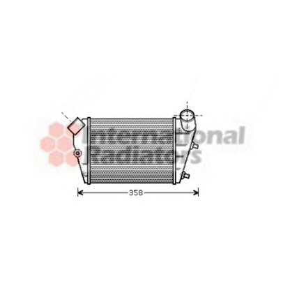 Photo Intercooler, charger VAN WEZEL 73004085