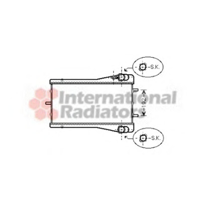 Photo Radiateur, refroidissement du moteur VAN WEZEL 74002044