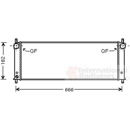 Photo Radiator, engine cooling VAN WEZEL 74002045