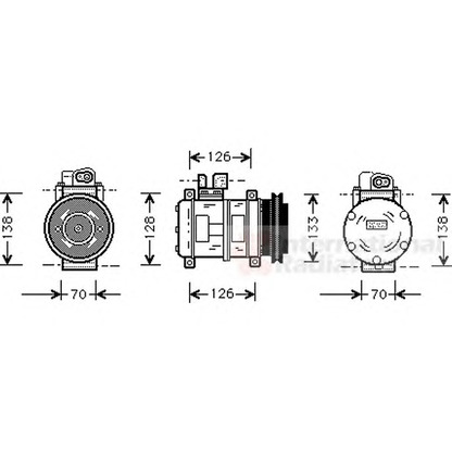 Foto Kompressor, Klimaanlage VAN WEZEL 7400K031