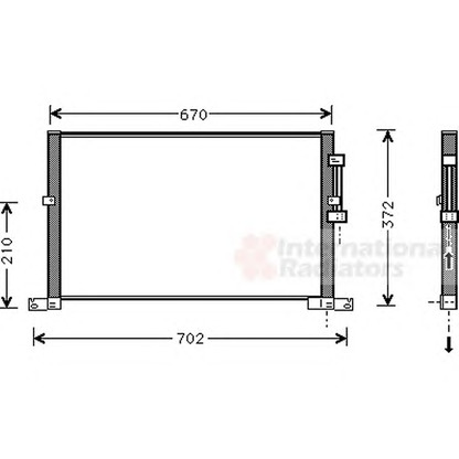 Photo Condenser, air conditioning VAN WEZEL 77005032