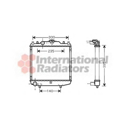 Photo Radiateur, refroidissement du moteur VAN WEZEL 81002051