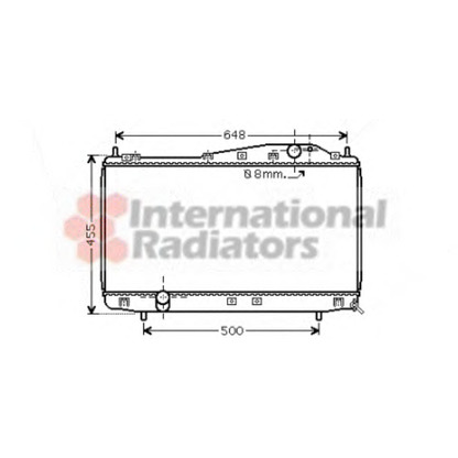 Photo Radiator, engine cooling VAN WEZEL 81002054