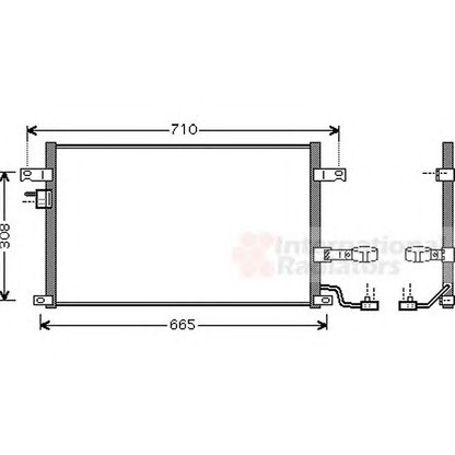 Foto Condensatore, Climatizzatore VAN WEZEL 81005056