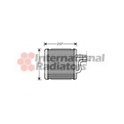 Photo Heat Exchanger, interior heating VAN WEZEL 81006060