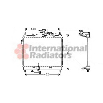 Foto Radiador, refrigeración del motor VAN WEZEL 82002103