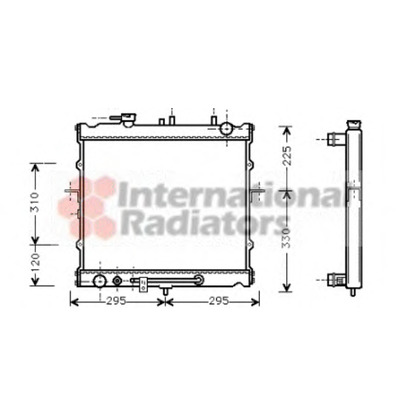 Foto Radiatore, Raffreddamento motore VAN WEZEL 83002023