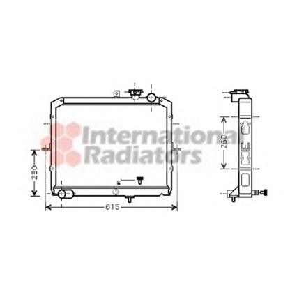 Photo Radiator, engine cooling VAN WEZEL 83002036