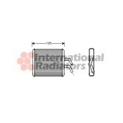 Photo Heat Exchanger, interior heating VAN WEZEL 83006044
