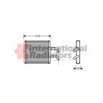 Photo Heat Exchanger, interior heating VAN WEZEL 83006045