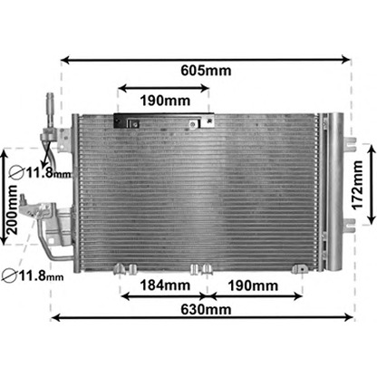 Photo Condenser, air conditioning VAN WEZEL 37005454