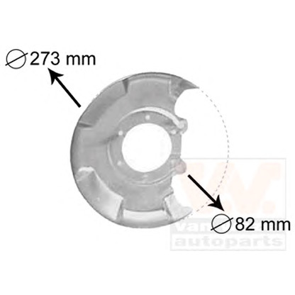 Photo Splash Panel, brake disc VAN WEZEL 5810371